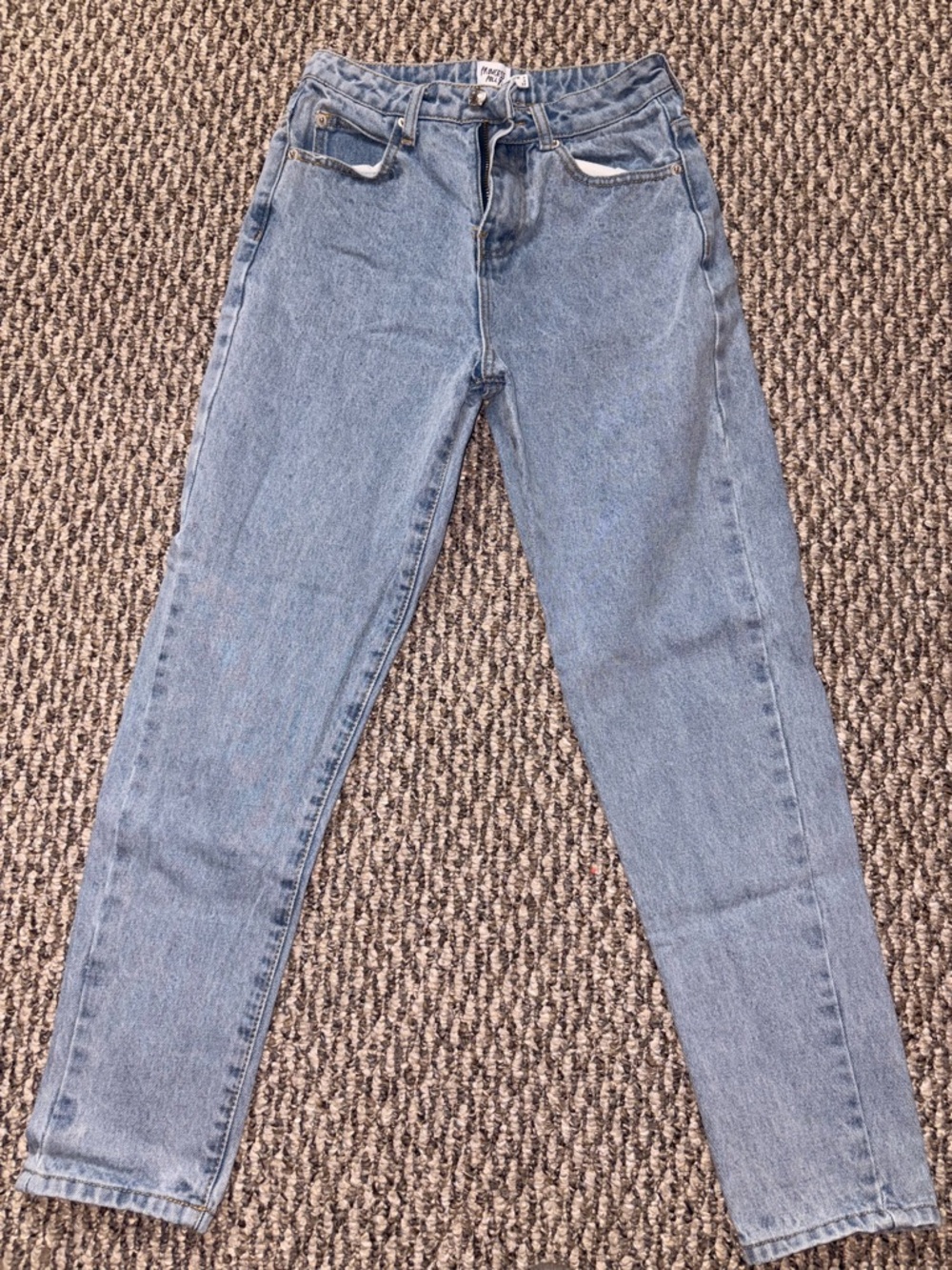 Princess Polly Light Blue High Rise Mom Jeans